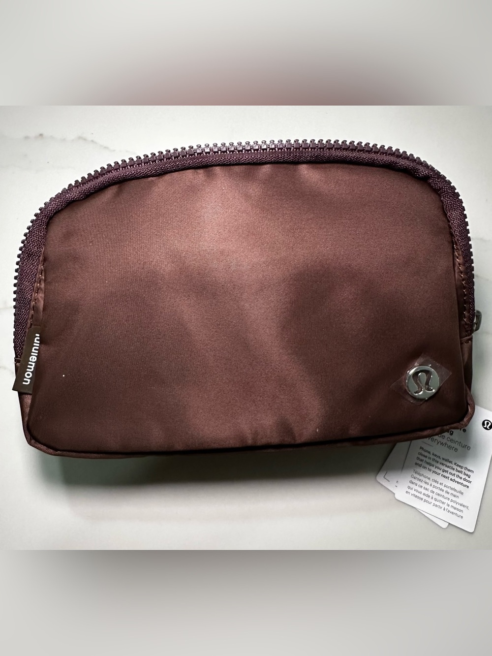 lululemon athletica belt bag in Deep Brown